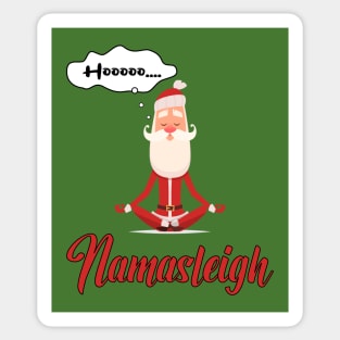 Hoooo...Namasleigh - Yoga Santa Sticker